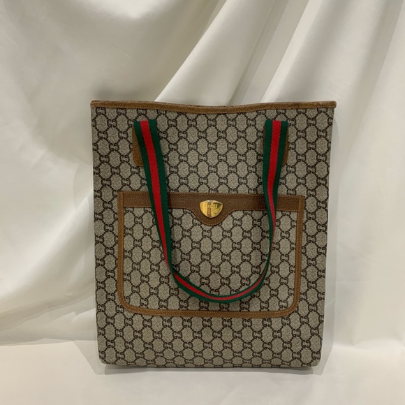 Gucci Beige and Brown Tote Bag - Picture 1 of 12
